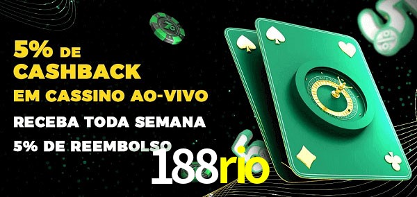 Promoções do cassino ao Vivo 188rio